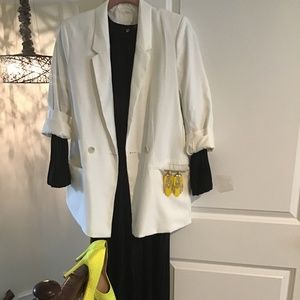 Black long sleeve, pleated jumpsuit by Zara - Size SM